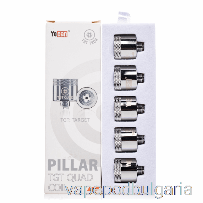 Vape Bulgaria Yocan Pillar Tgt резервни бобини Pillar Tgt Quad Coils